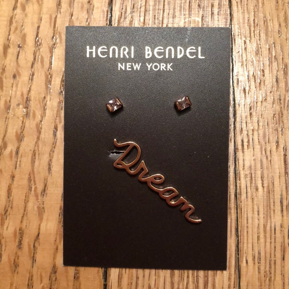 Henri Bendel studs w/ dream earring accent